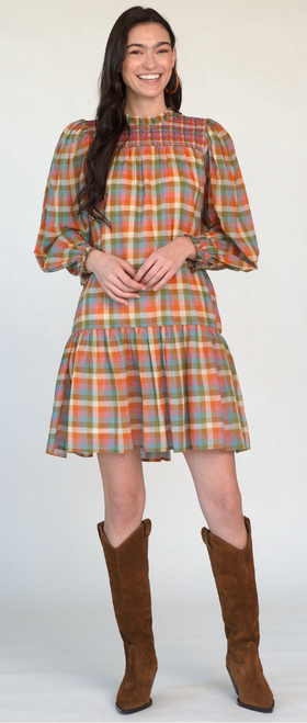 Lucy Dress, Autumn Plaid