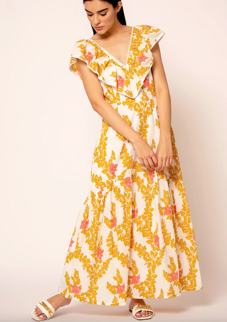 Ella Dress, Bougainvillea Yellow