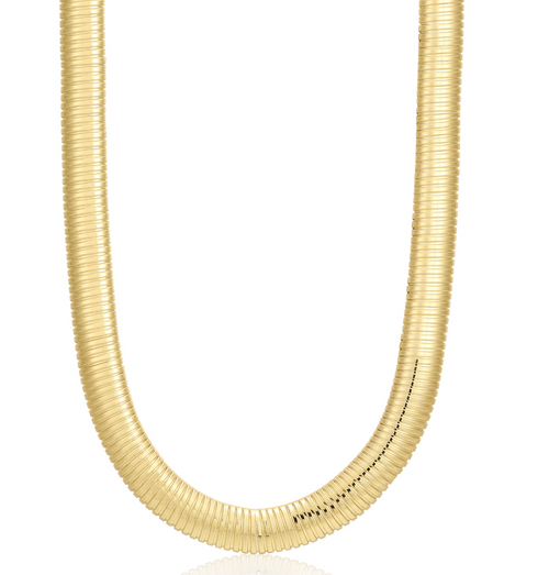 Flex Snake Chain Necklace, Gold