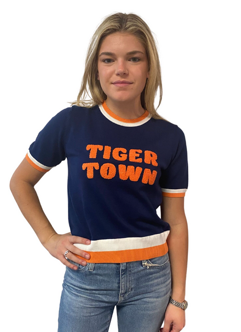 Auburn Tiger Town Short Sleeve Sweater