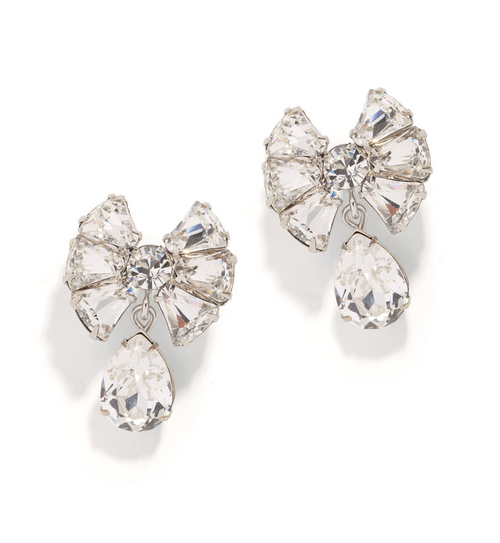 Susanna Bow Earrings, Crystal