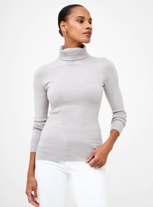 Babysoft Turtleneck Jumper, Dove Grey