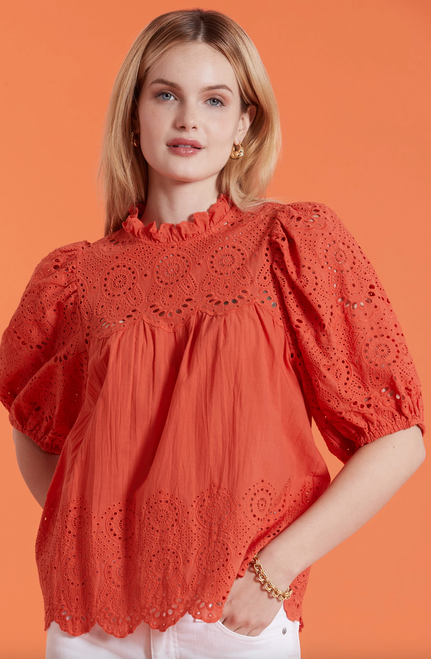 Hayley Top, Orange/Red