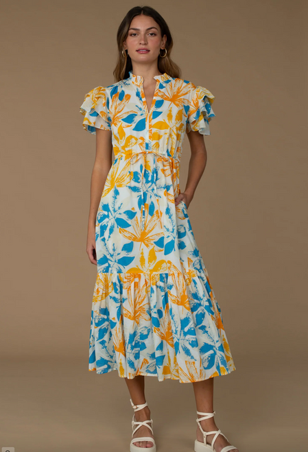 Delia Dress - Sea Flower