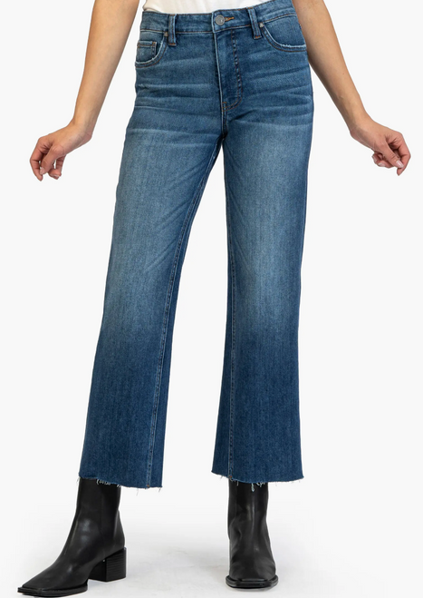 Kelsey High Rise Fab AB Ankle Flare-nset Leg - Royal