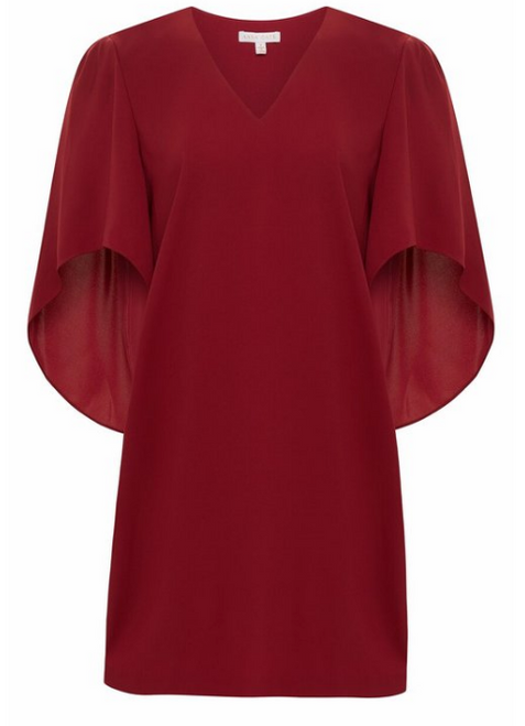 Meredith Dress, Crimson