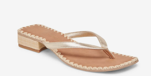 Barty Sandal - Gold Metallic Leather
