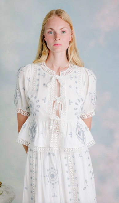 Roseanna Top L2503-3167- Forget Me Knot Embroidery