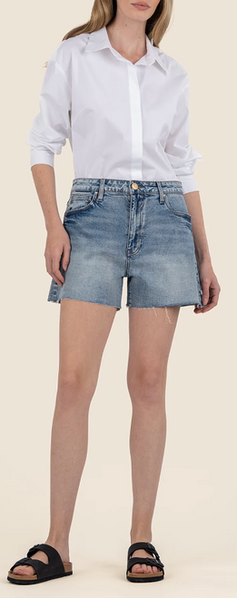 Taylor High Rise Short with 5 Pockets Raw Hem - Freedom