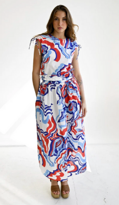 Yarrow Skirt - Abstract Fish
