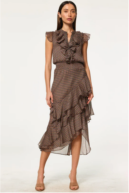 Ilysa Dress - Brown Paisley