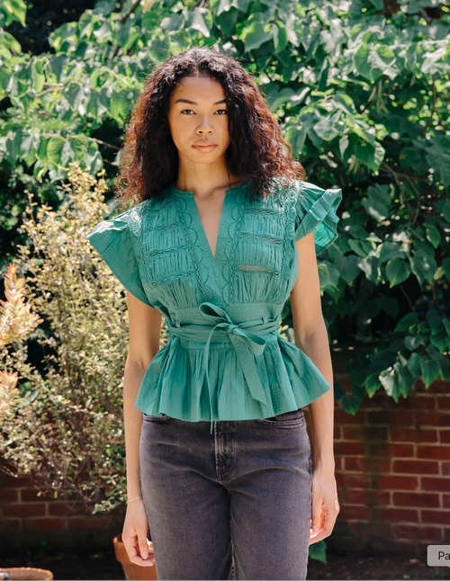 Madelyn Top - Foliage Green