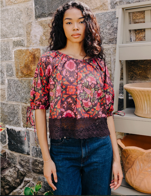 Veda Top - Tabitha Floral Print