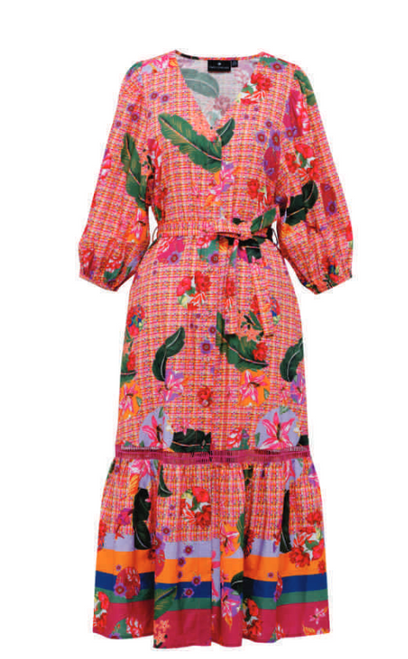 Midi Dress, Multi Circle of Life 