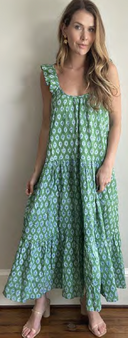 Celia Dress, Green