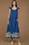 Milly Dress, Climbing Border Lapis