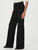 Brooklyn 31"W/Wide Waistband + Double Button + Front Seams, Black Shadow