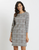 Sabine Ponte Dress, Glen Plaid Chocolate