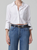 Bea Crop Top, White Sateen