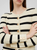 Marloe Knitted Coatigan, Classic Cream - Black