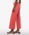 Meg High Rise Fab Ab Wide Leg Raw Hem, Strawberry