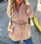 Tie Front Jacket - Tan