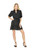 Lace Trim Dress - Black