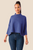 Aja Sweater Top - Blue Melange