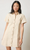 Twill Paneled Shirt Dress - Eggshell