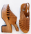 Georgina Strappy Platform Sandal, Camel Leather