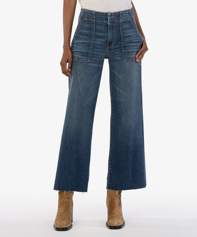 【INCHANT ME】Loti Slav Wide Denim Slacks INCHANT ME】546 Slav Wide Denim Pants (INCHANT ME/デニム