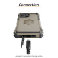 The cable that plugs in to the ADVNTR iPhone 16 Pro Max.