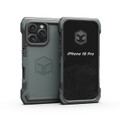 A stone green iPhone 16 Pro phone case.