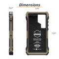 The dimensions of Juggernaut.Case's S25 Ultra case.
