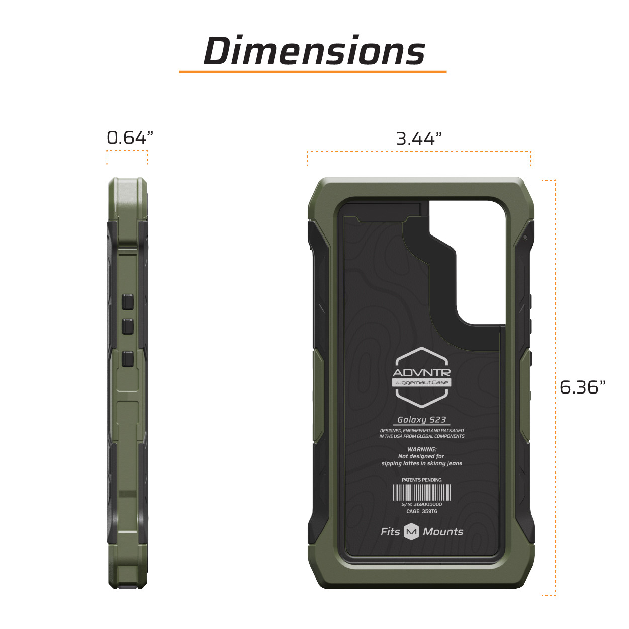Juggernaut.Case™ Galaxy S23 ADVNTR Phone Case JG.ADVNTR.S23.