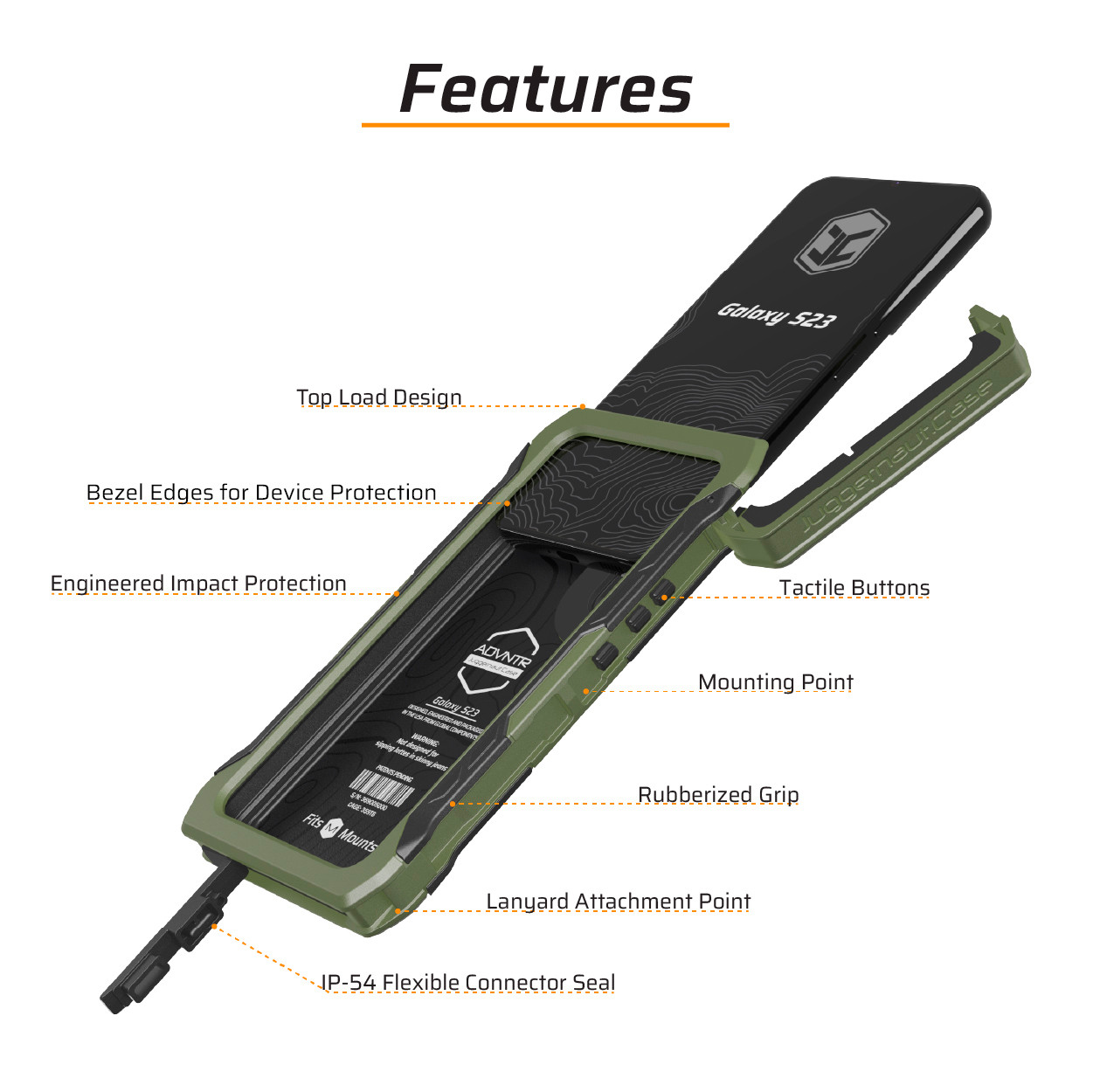 Juggernaut.Case™ Galaxy S23 ADVNTR Phone Case JG.ADVNTR.S23.