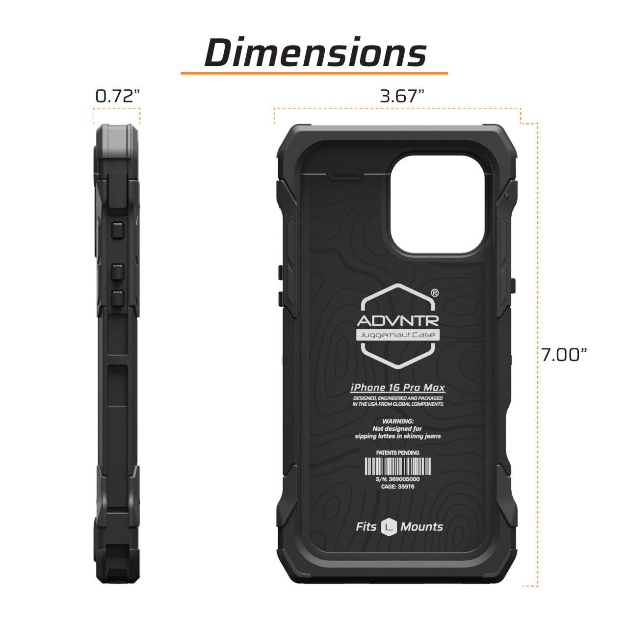juggernaut case IPHONE 15 PRO ADVNTR ケース Juggernaut.Case™ iPhone 16 Pro Max ADVNTR Phone Case JG