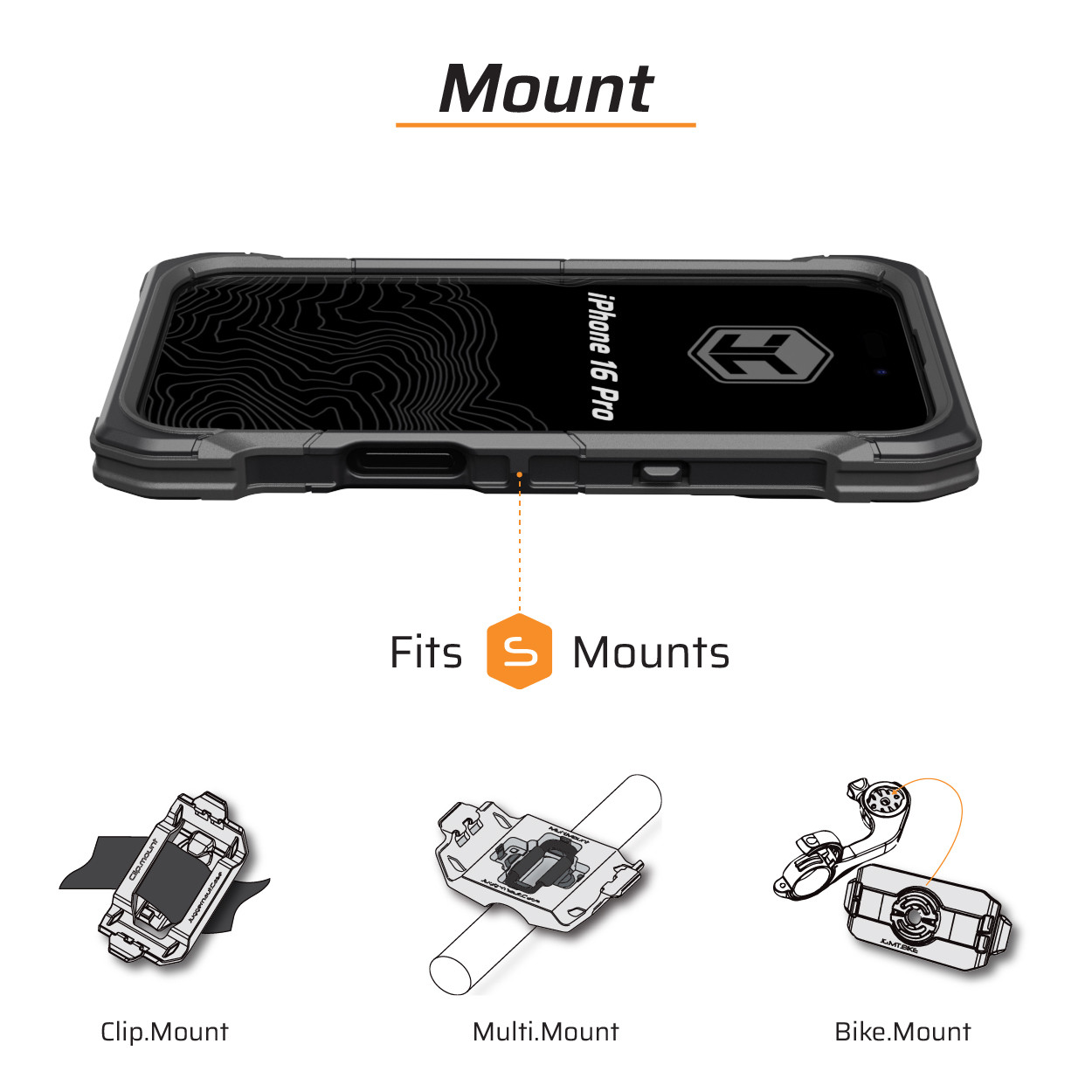 Juggernaut Case iPhone 16 Pro用 Juggernaut.Case™ iPhone 16 Pro ENDVR Phone Case JG.ENDVR.IP15PRO