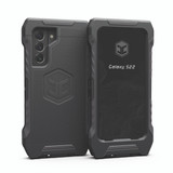 A black Galaxy S22 phone case.