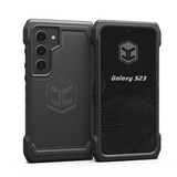 Black Samsung Galaxy S23 phone case.