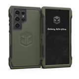 An OD green Samsung Galaxy S24 Ultra case.