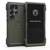 An OD green Samsung Galaxy S25 phone case.