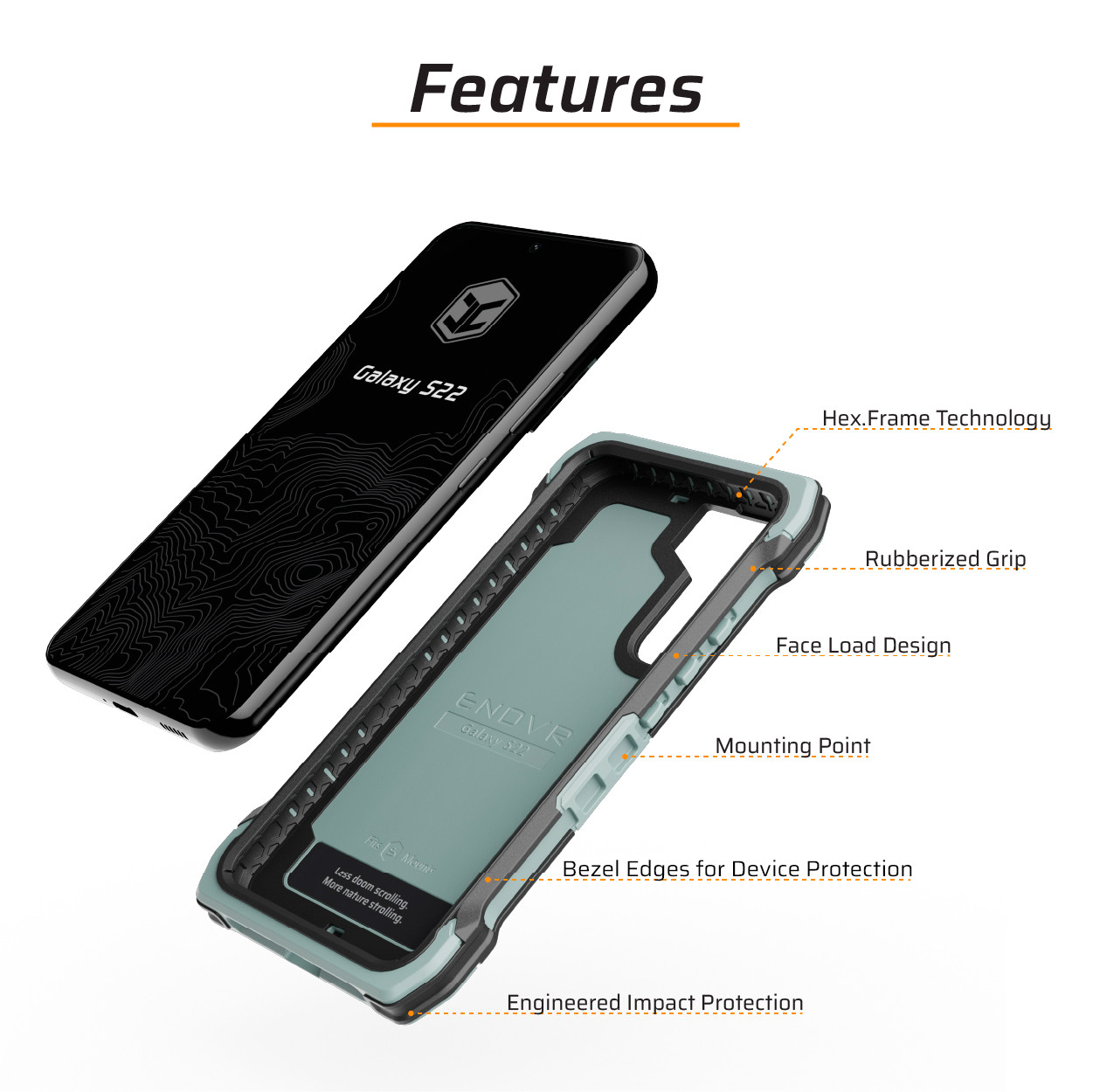 Samsung Galaxy S22 ENDVR Rugged Case | Juggernaut Case