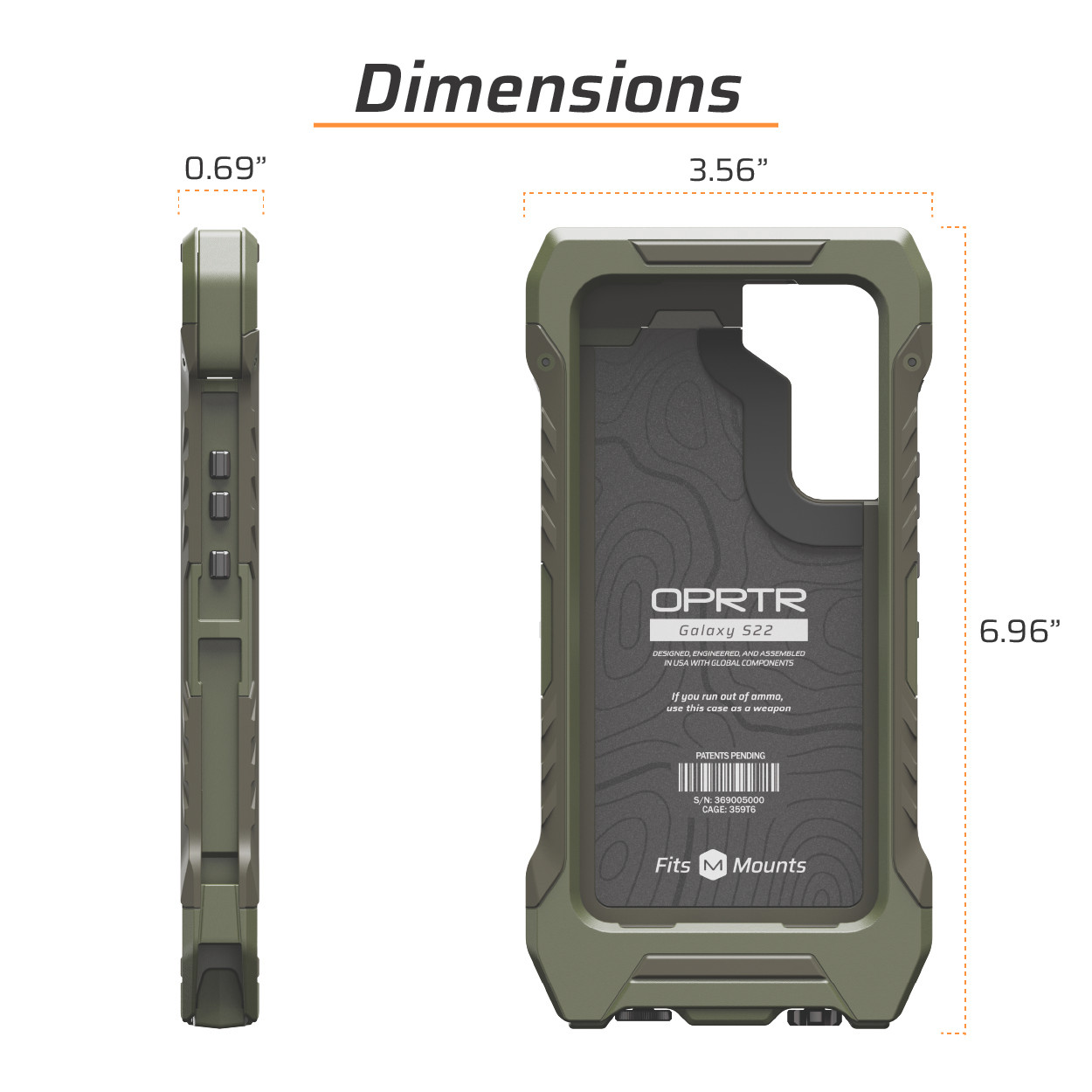 Samsung Galaxy S22 OPRTR Rugged Case | Juggernaut.Case