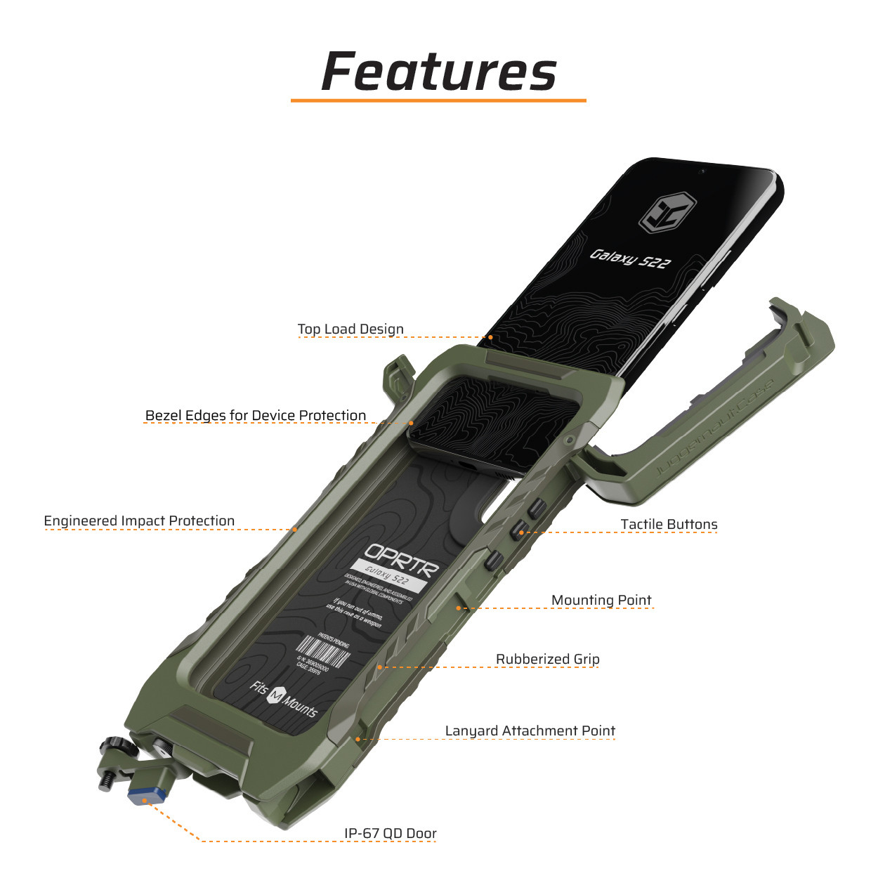 Samsung Galaxy S22 OPRTR Rugged Case | Juggernaut.Case