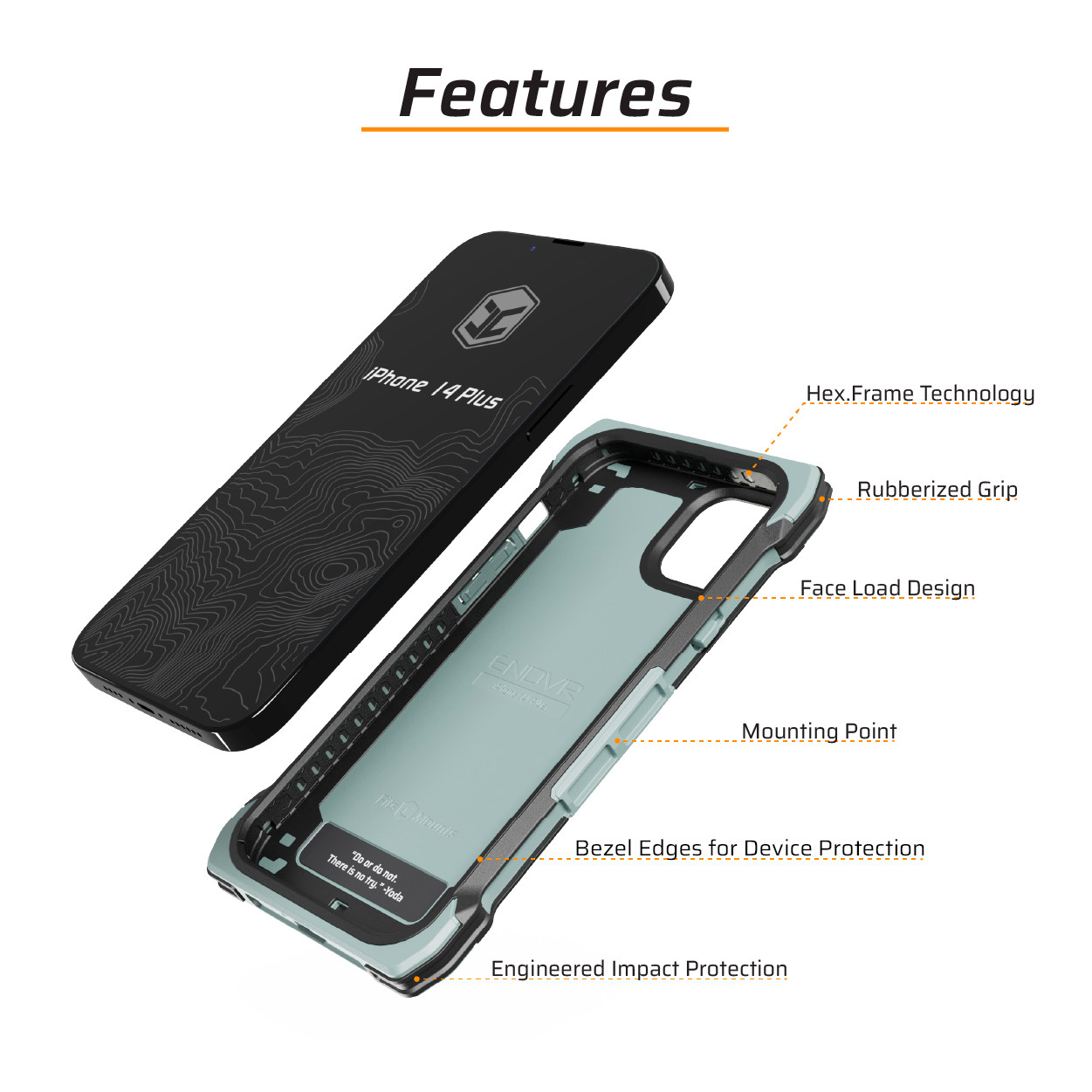 iPhone 14 Plus ENDVR Rugged Case | Juggernaut.Case