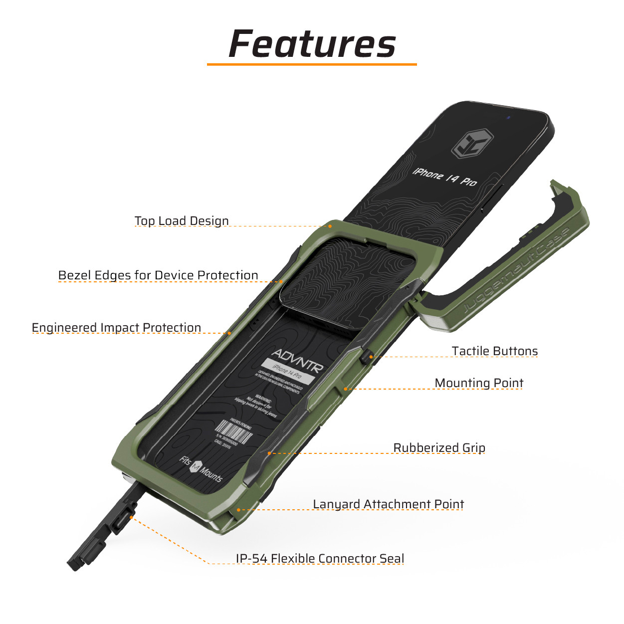 iPhone 14 Pro ADVNTR Rugged Case | Juggernaut Case