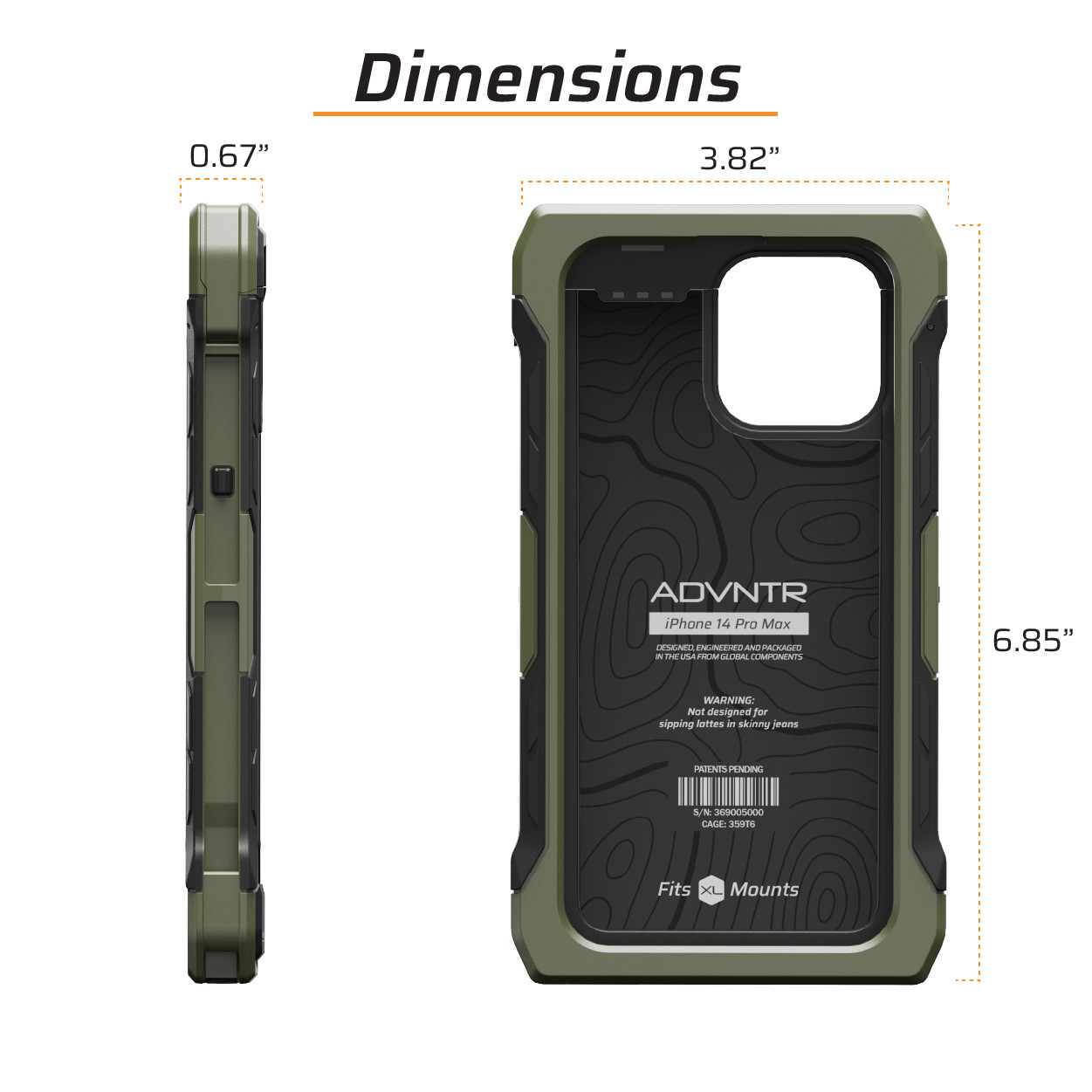 Juggernaut Case 実物　マウント　iPhone Juggernaut Case iPhone 14 Pro Max ADVNTR Phone Case JG.ADVNTR.IP14PM