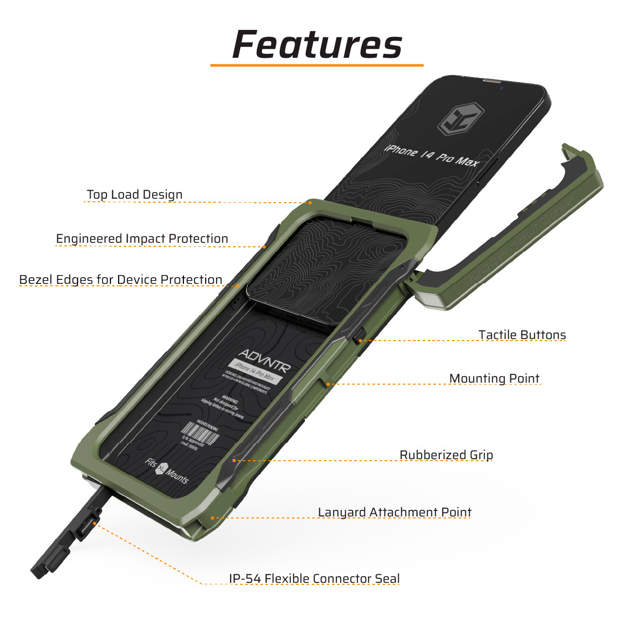ADVNTR iPhone 14 Pro Max ADVNTR Rugged Case | Juggernaut.Case