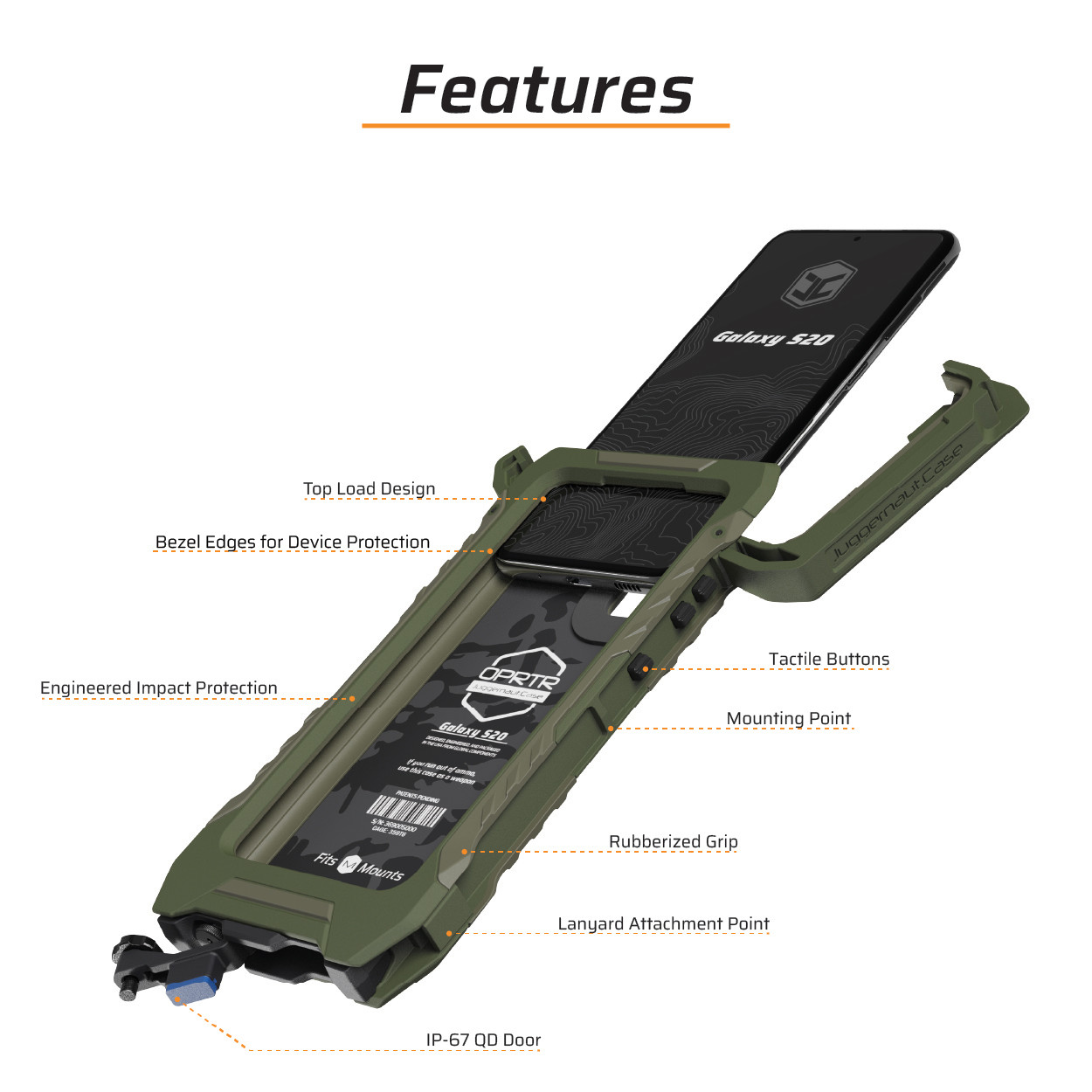 Samsung Galaxy S20 OPRTR Rugged Case | Juggernaut.Case